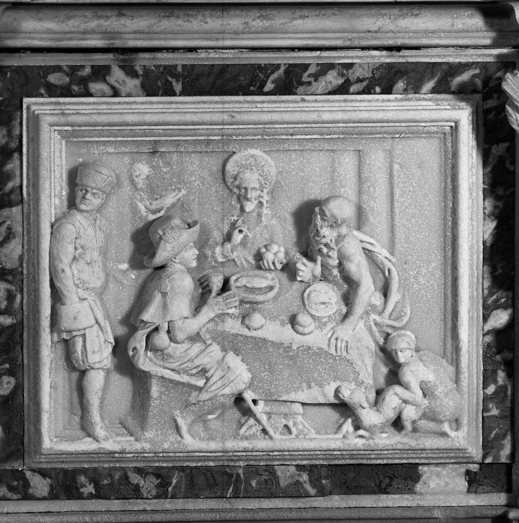 cena in Emmaus (rilievo) - ambito veneziano (sec. XVII)