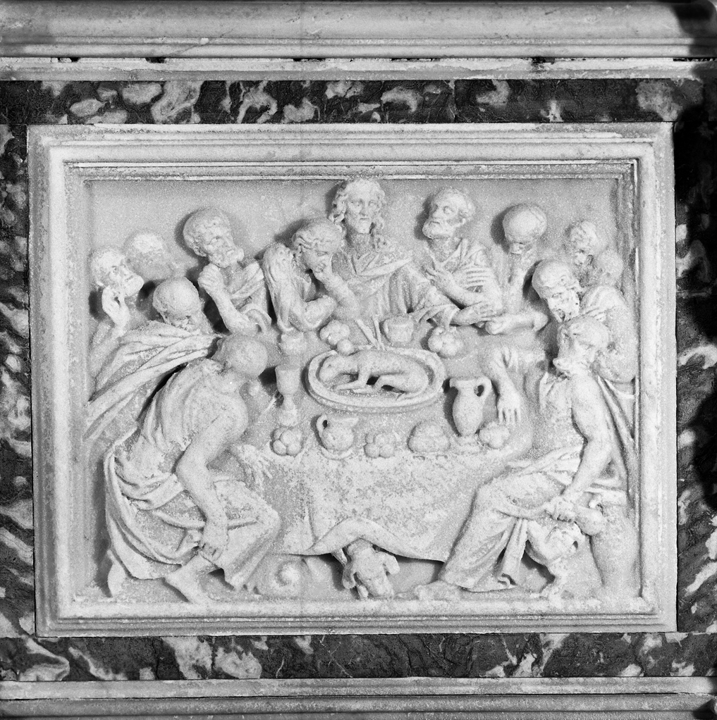 ultima cena (rilievo) - ambito veneziano (sec. XVII)