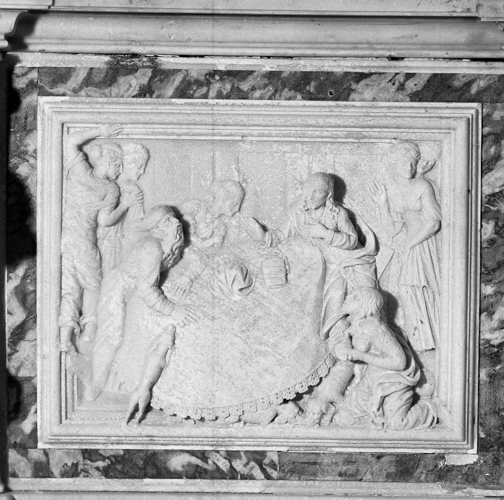 cena in casa del Fariseo (rilievo) - ambito veneziano (sec. XVII)