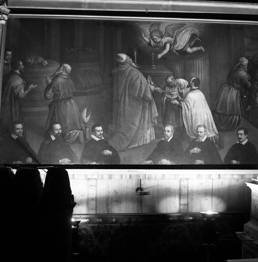 annuncio della nascita di San Giovanni Battista a Zaccaria (dipinto) di Dal Ponte Leandro detto Leandro Bassano (sec. XVII)