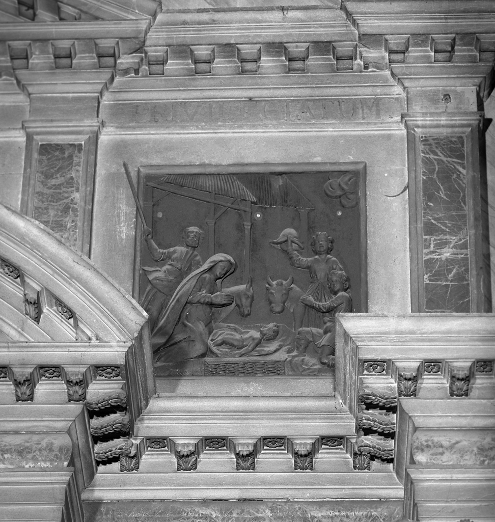 natività di Gesù (formella) - bottega veneta (sec. XVII)