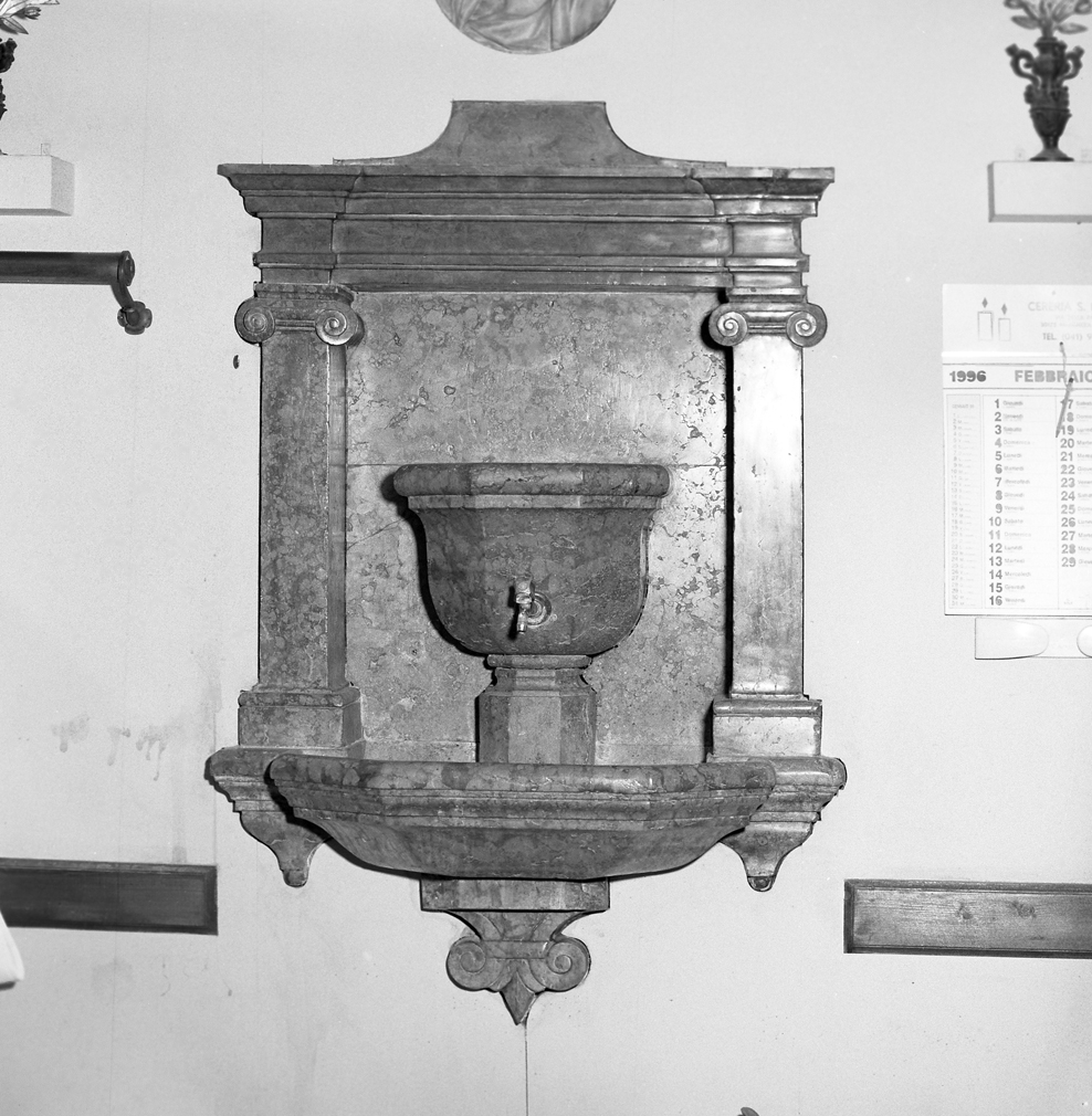 lavabo da sacrestia - bottega veneziana (sec. XVII)