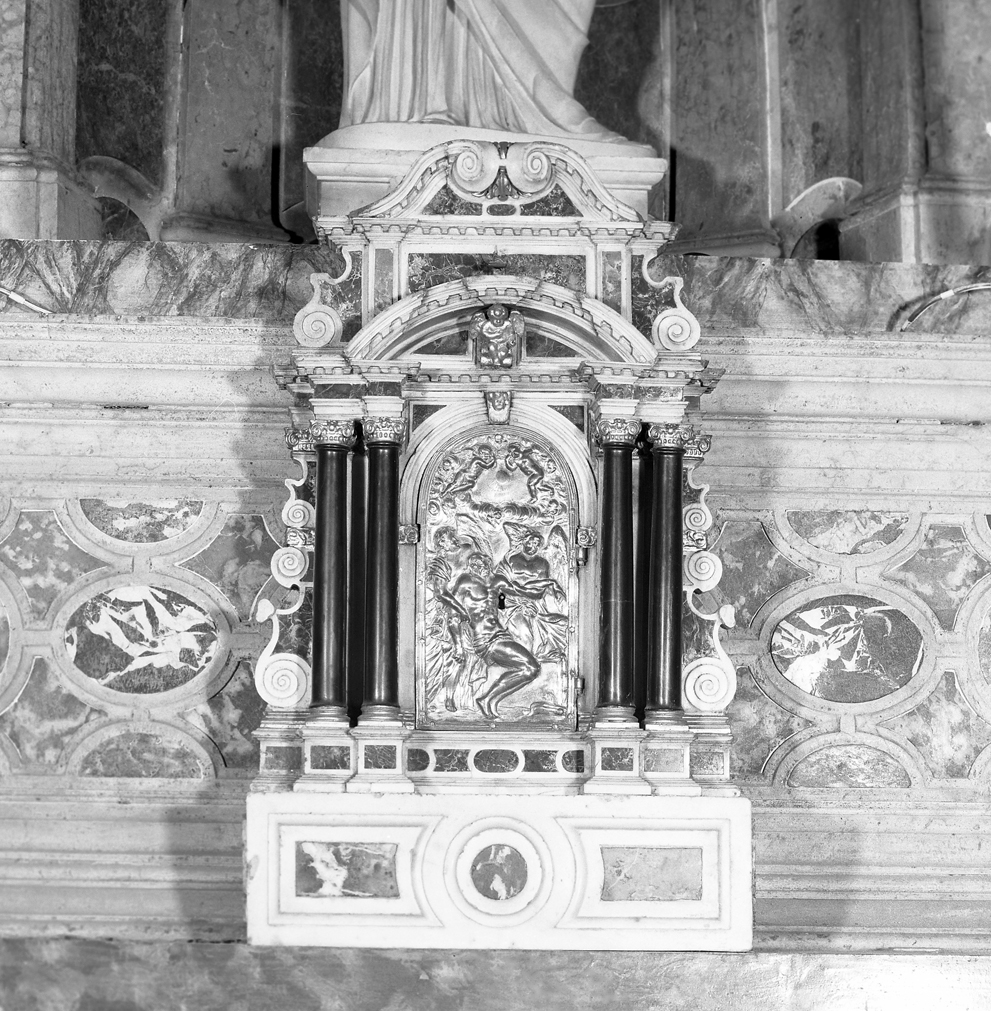 tabernacolo - a frontale architettonico - bottega veneziana (sec. XVII)