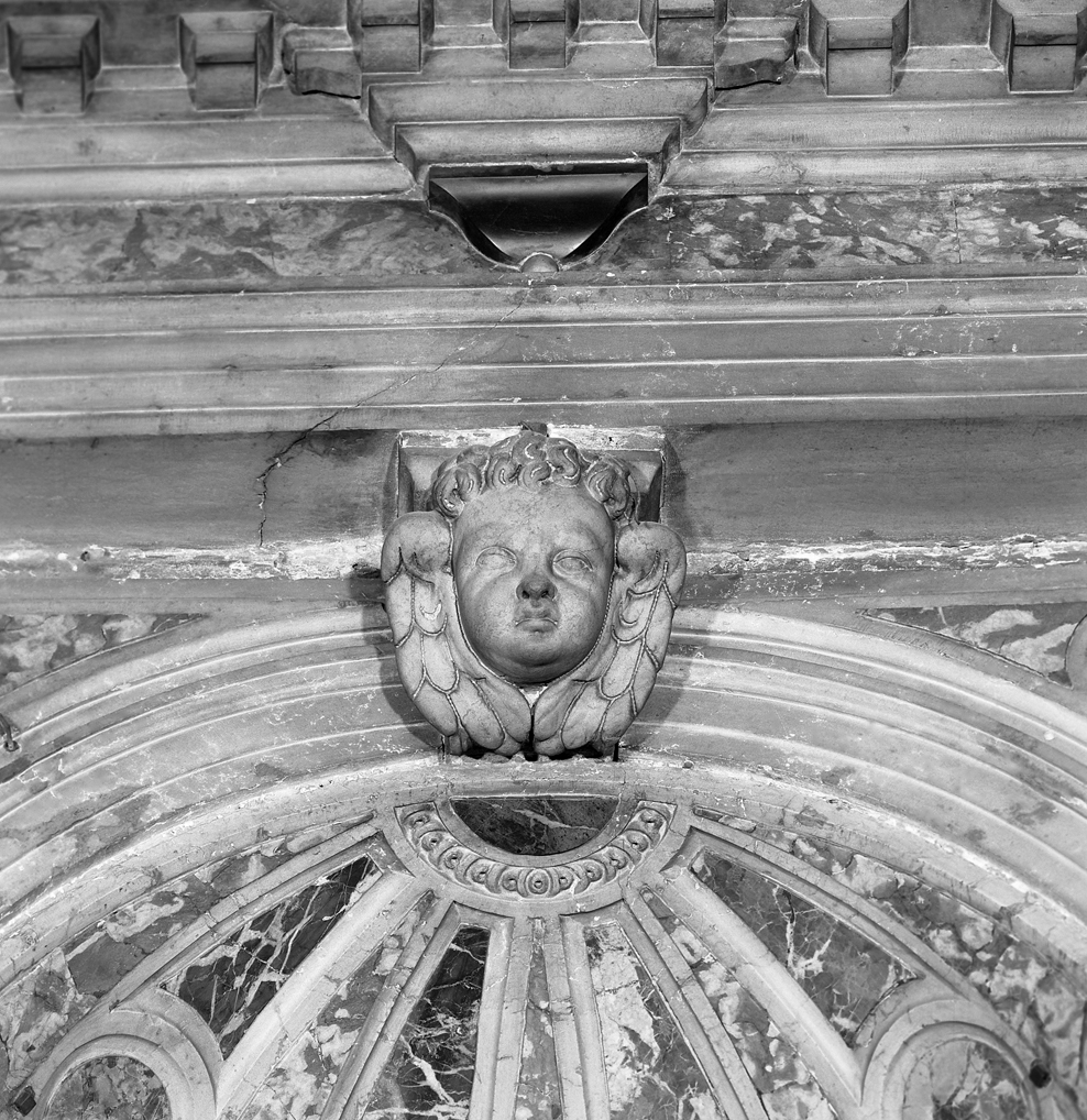 cherubino (chiave di volta) - bottega veneziana (sec. XVII)