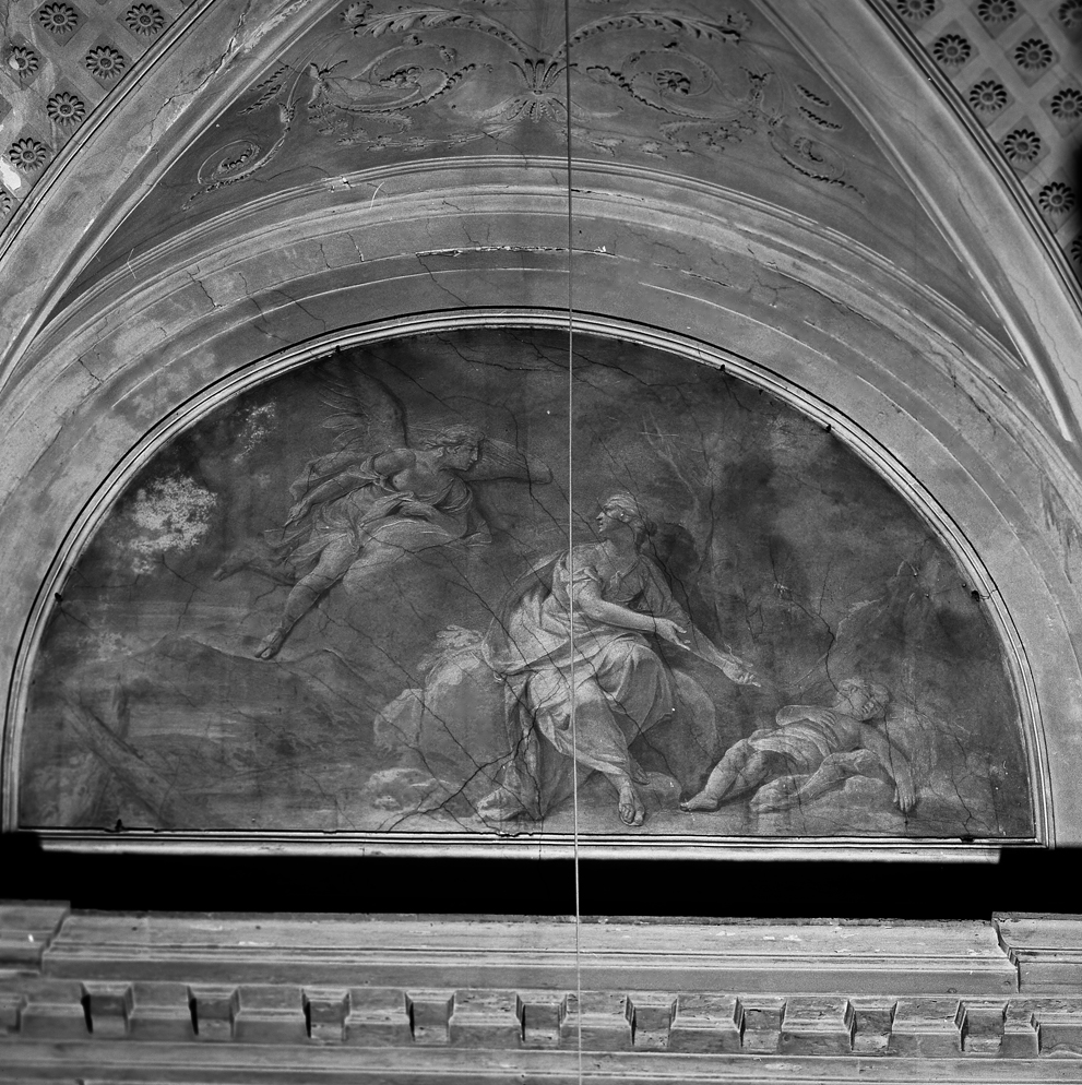 Agar e Ismaele nel deserto (dipinto, elemento d'insieme) - bottega veneta (sec. XVII)