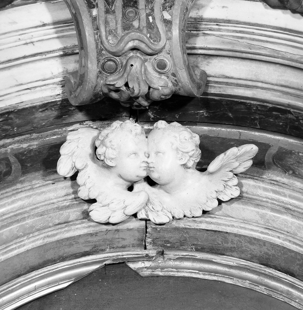 cherubini (chiave di volta, elemento d'insieme) - bottega veneziana (sec. XVIII)