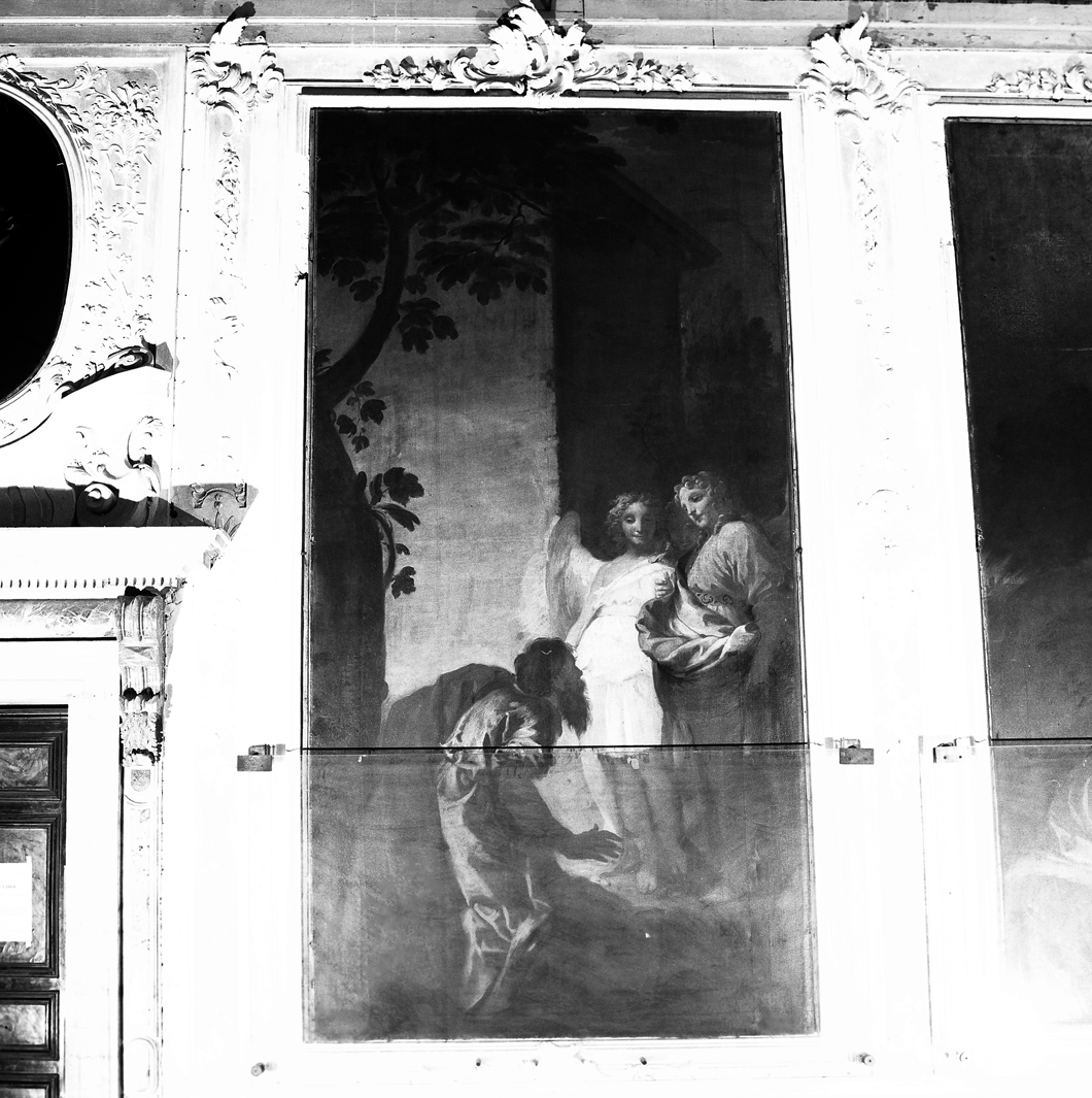 Abramo e i tre angeli (dipinto) - bottega veneta (sec. XVIII)