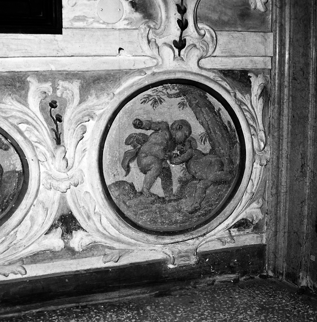 putto (dipinto, elemento d'insieme) - bottega veneta (sec. XVIII)