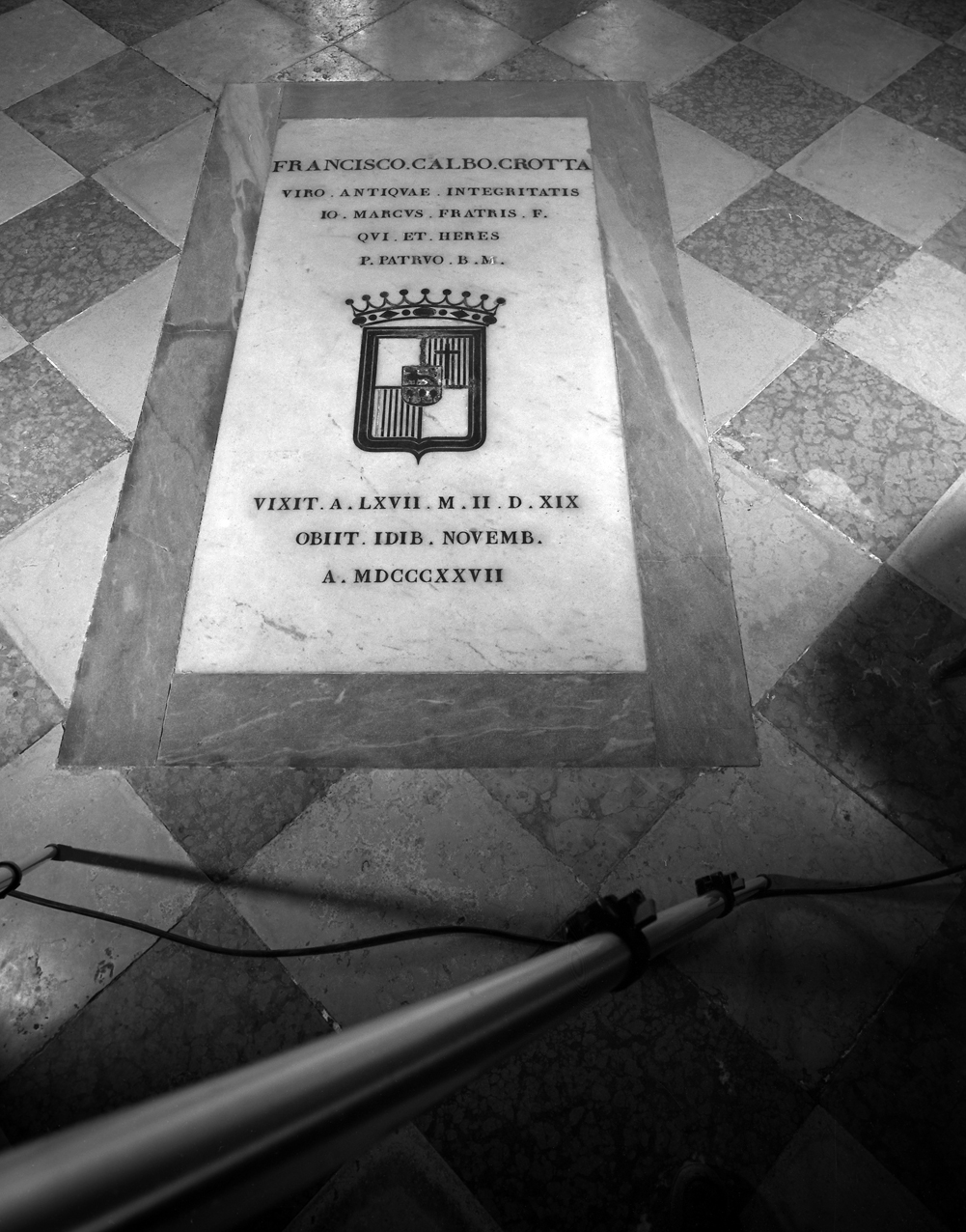 lastra tombale - manifattura veneta (sec. XIX)