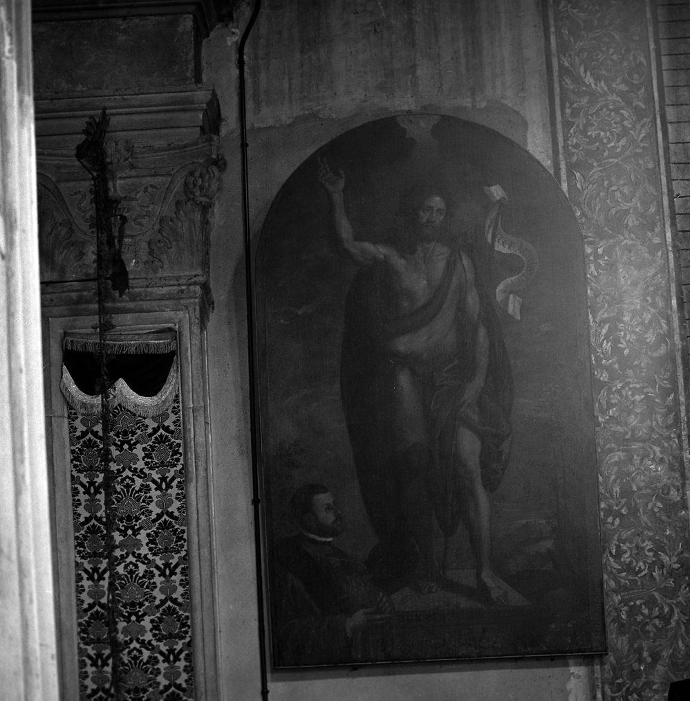 San Giovanni Battista e Vincenzo Serena (dipinto) di Vecellio Tiziano (scuola) (seconda metà sec. XVI)