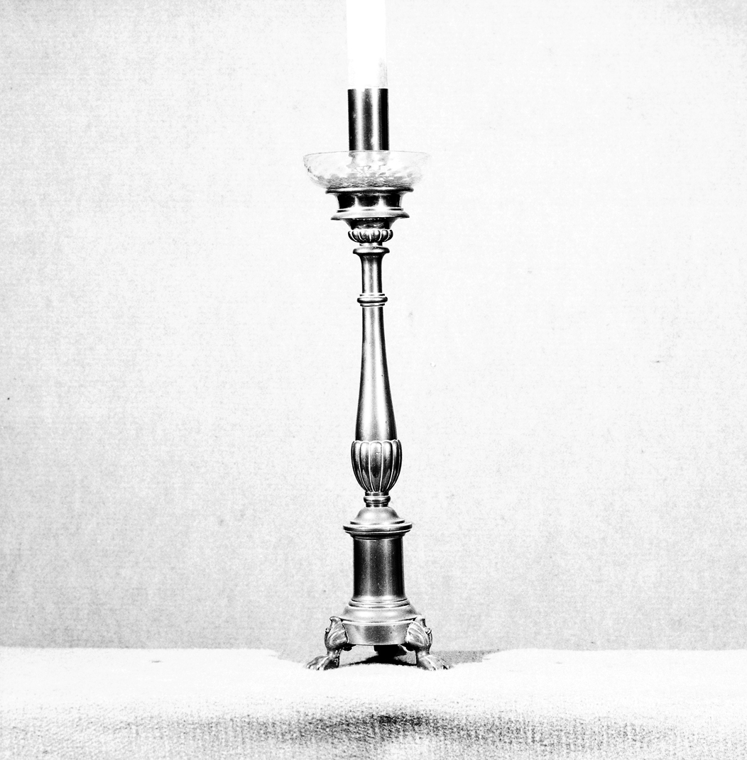 candeliere d'altare - ambito veneto (fine/inizio secc. XIX/ XX)