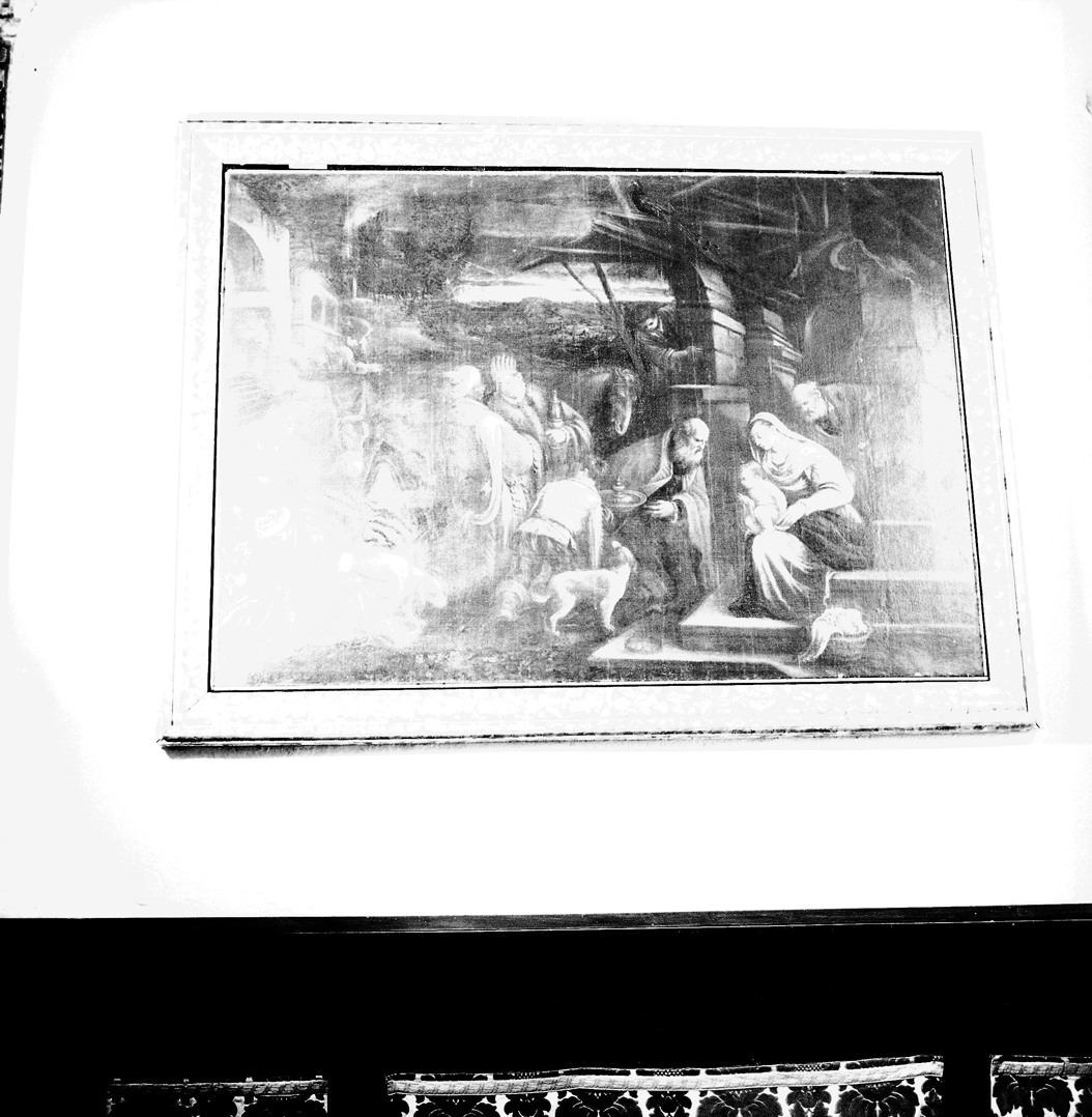 adorazione dei Re Magi (dipinto) - ambito veneto (fine sec. XVI)