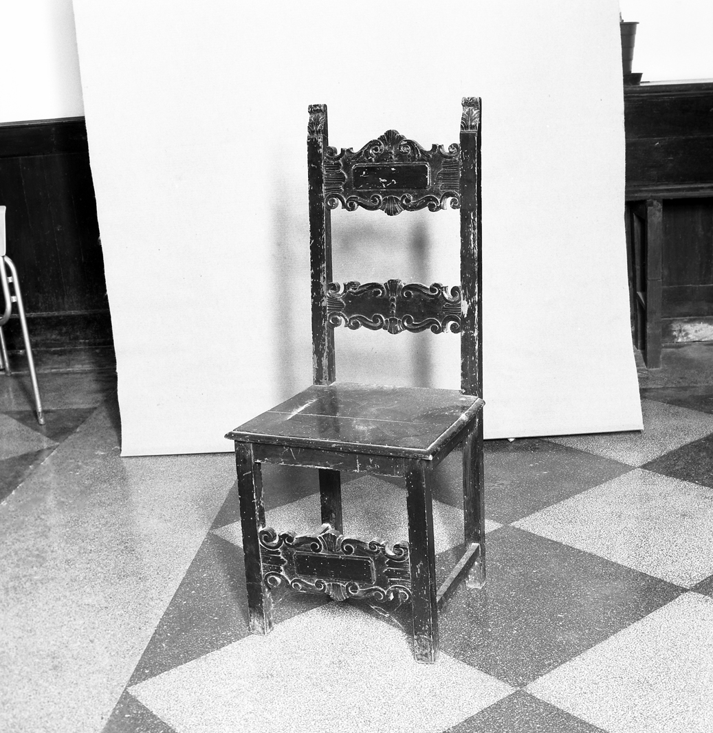 sedia - ambito veneto (fine/inizio secc. XIX/ XX)