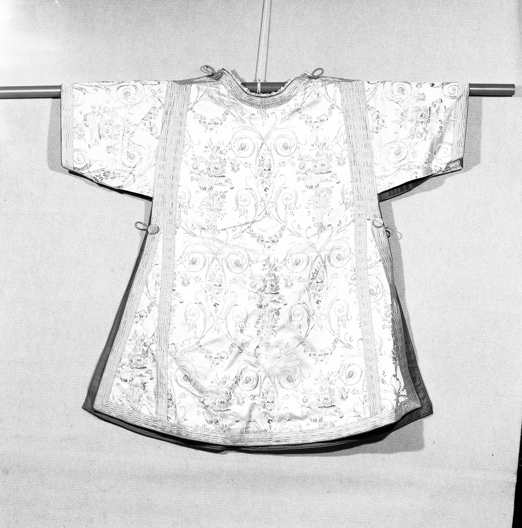 tunicella, elemento d'insieme - ambito italiano (seconda metà sec. XVIII)