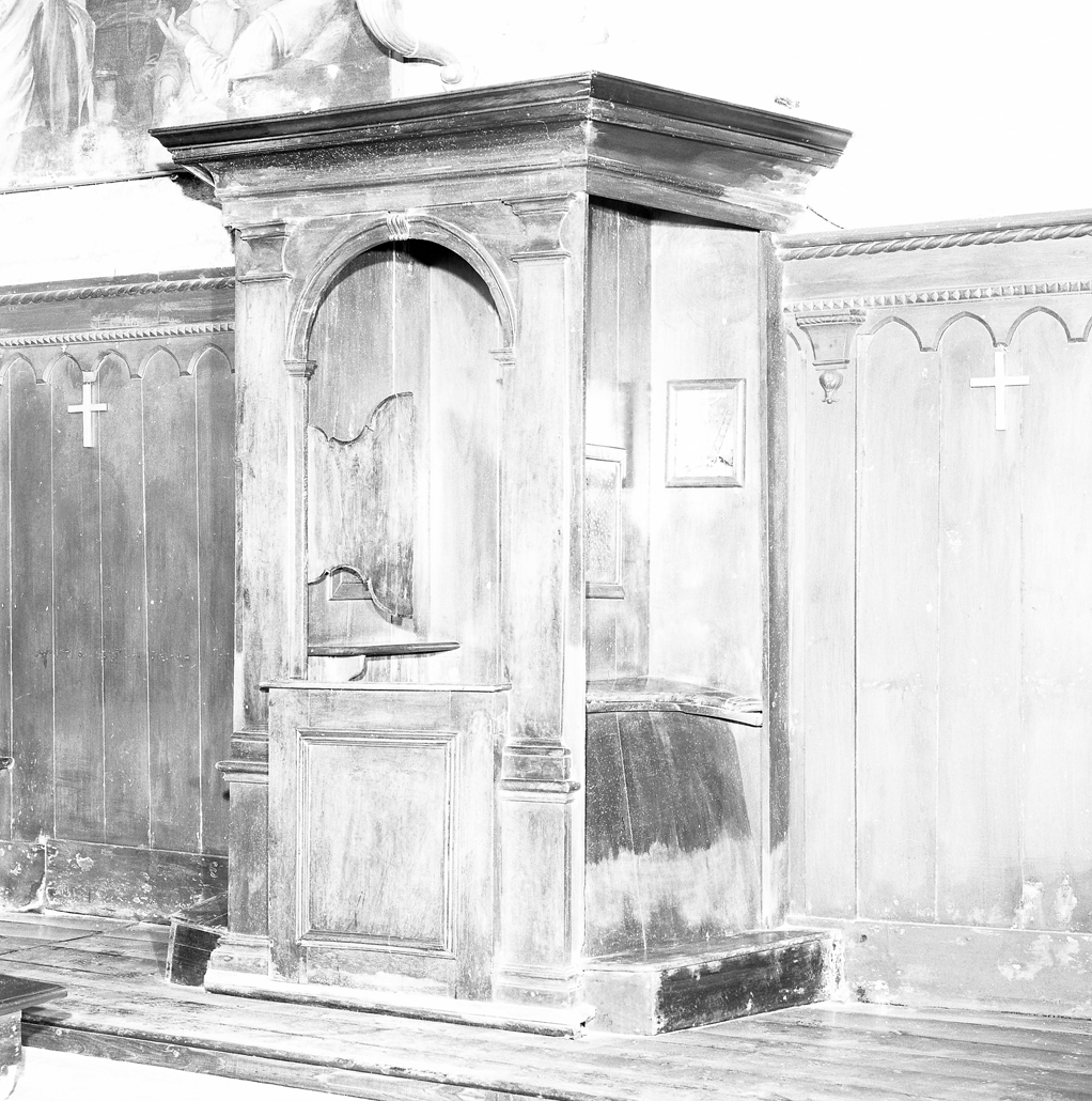 confessionale - ambito italiano (fine/inizio secc. XVIII/ XIX)