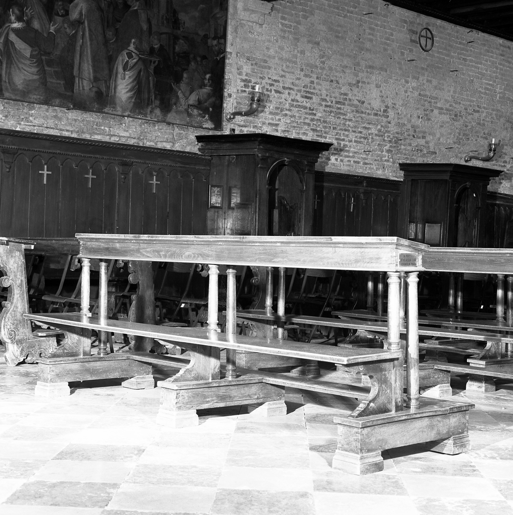 banco da chiesa - ambito italiano (inizio sec. XX)