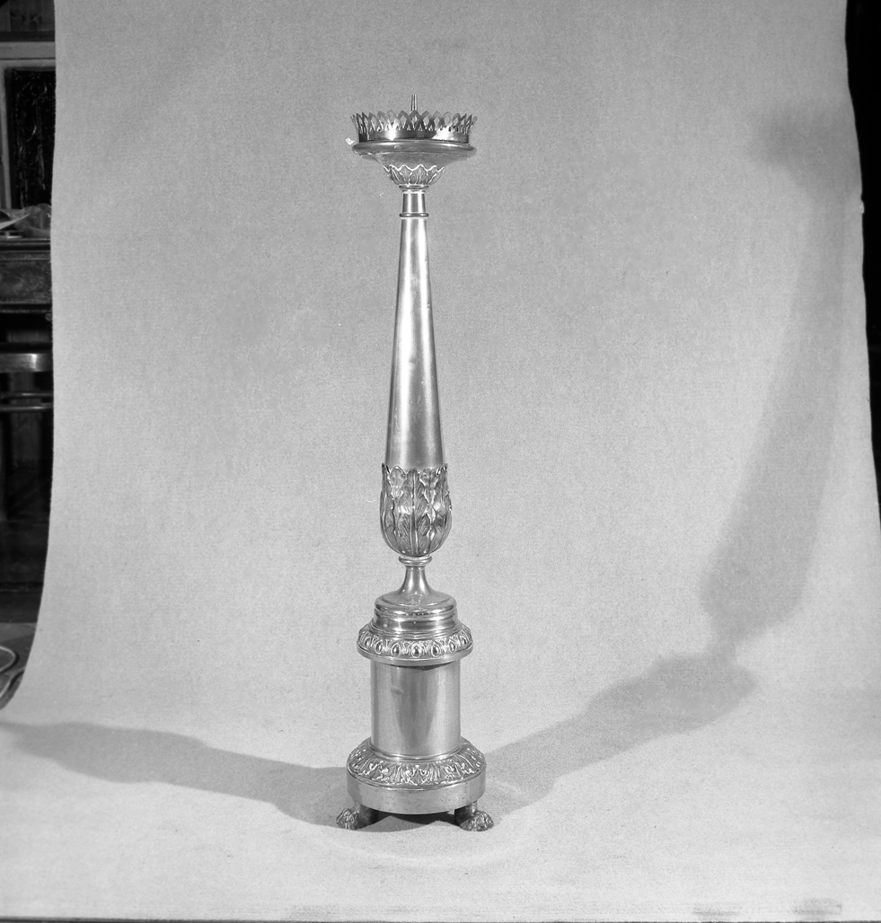 candeliere d'altare - ambito veneto (fine sec. XIX)