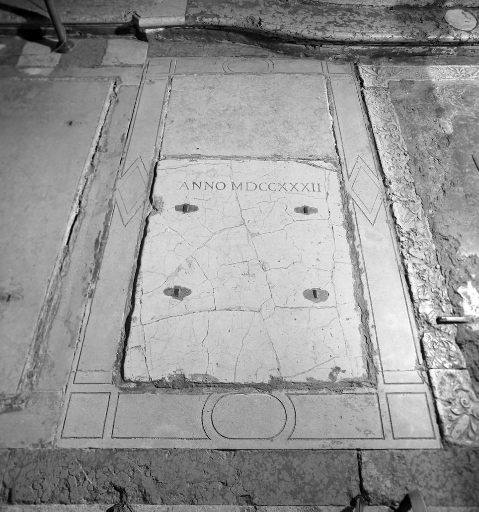 lastra tombale - ambito veneto (sec. XVIII)