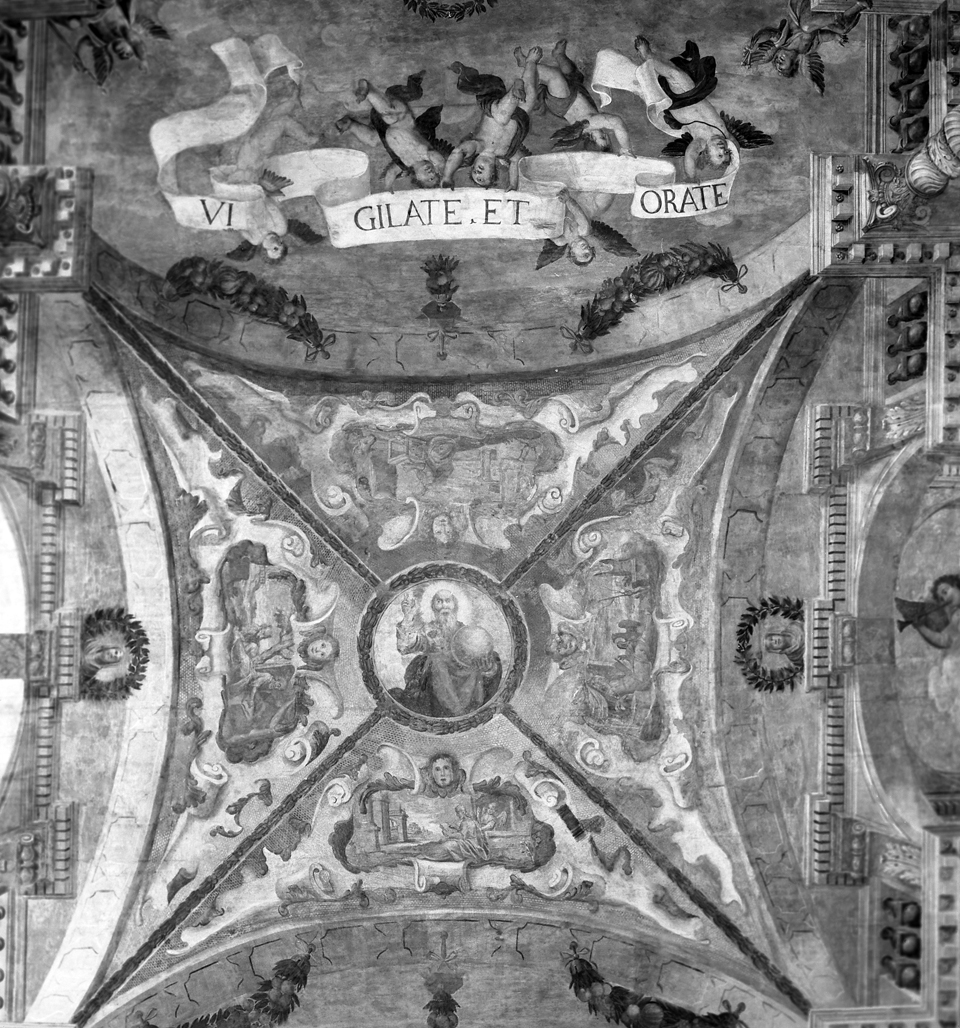 Dio Padre benedicente (dipinto) di Ricchi Pietro detto Lucchese (metà sec. XVII)