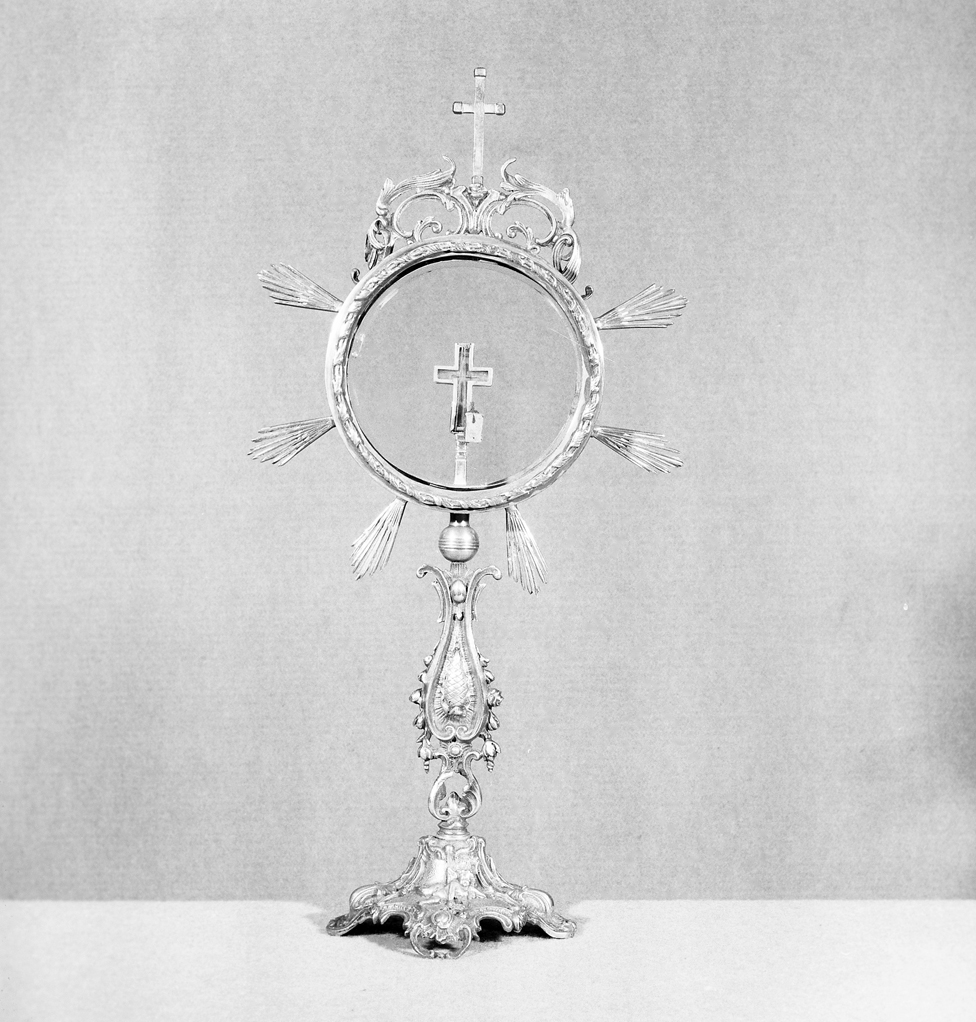 reliquiario - a ostensorio - ambito veneto (sec. XIX)