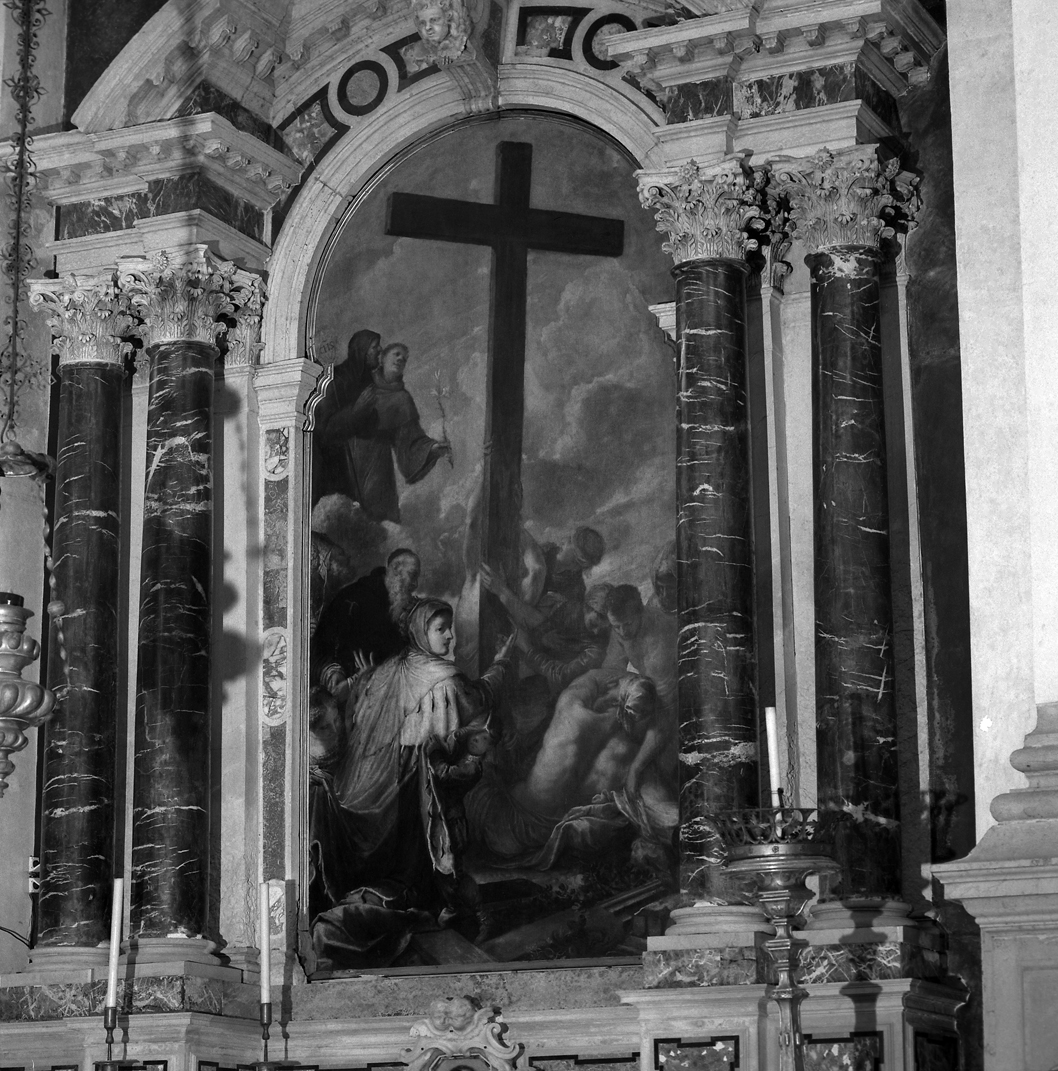 Invenzione della Croce, ritrovamento della vera croce (pala d'altare) di Liberi Pietro (metà sec. XVII)