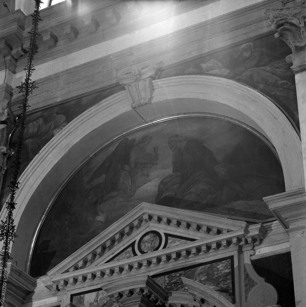 Orazione nell'orto (lunetta, serie) di Diziani Gaspare (prima metà sec. XVIII)