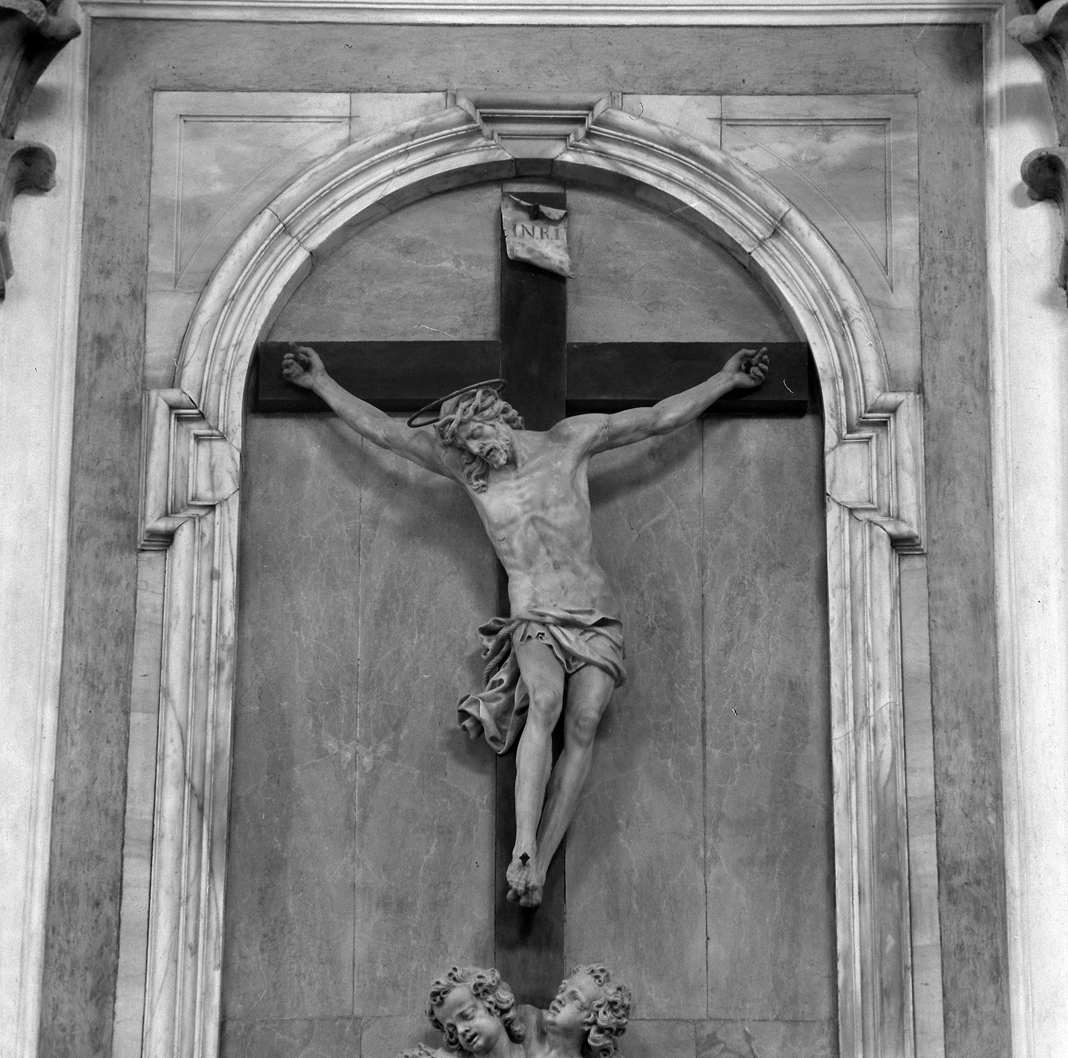 Cristo crocifisso (scultura, elemento d'insieme) di Tagliapietra Alvise (sec. XVIII)