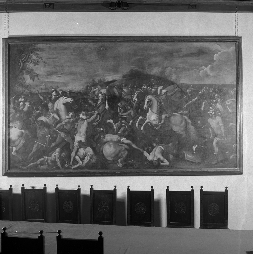 scena di battaglia (dipinto) - ambito veneto (sec. XVI)