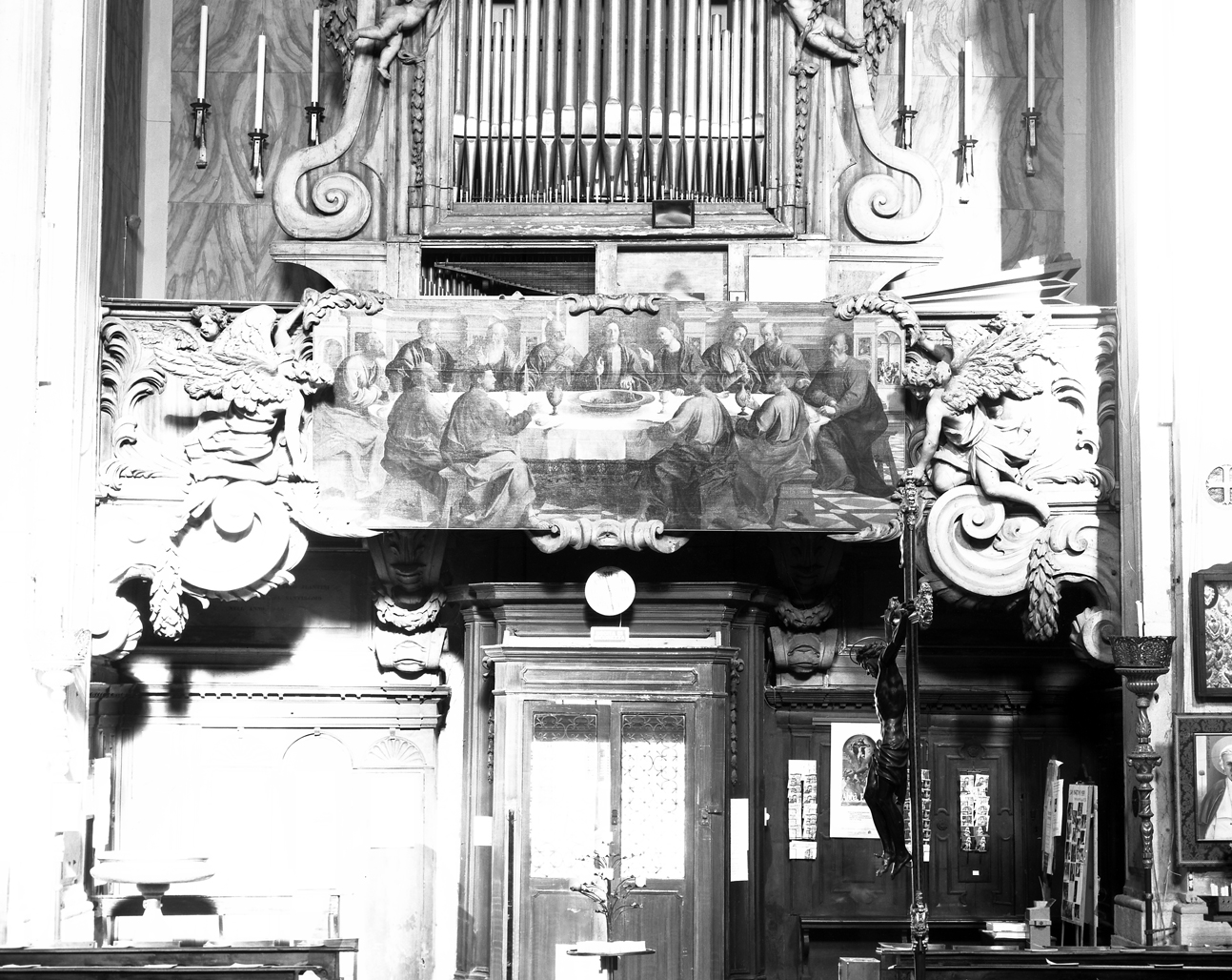 Ultima Cena (dipinto) di Galizzi Gerolamo detto Gerolamo da Santacroce (sec. XVI)