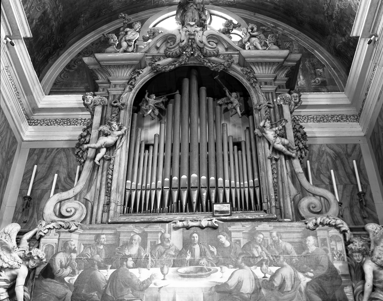 cassa d'organo, insieme - ambito veneto (fine sec. XVII)