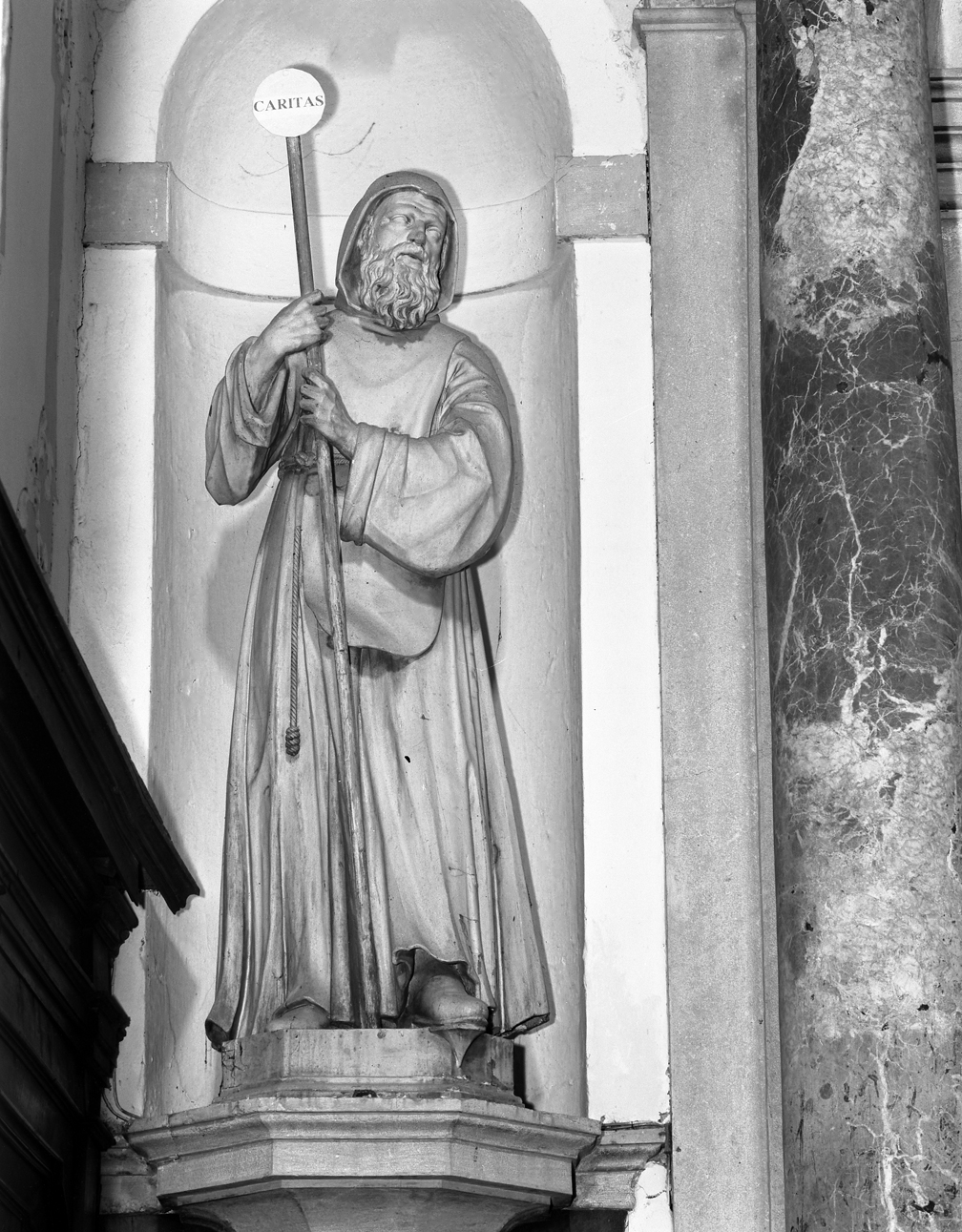San Francesco di Paola (statua) - ambito veneto (sec. XVIII)