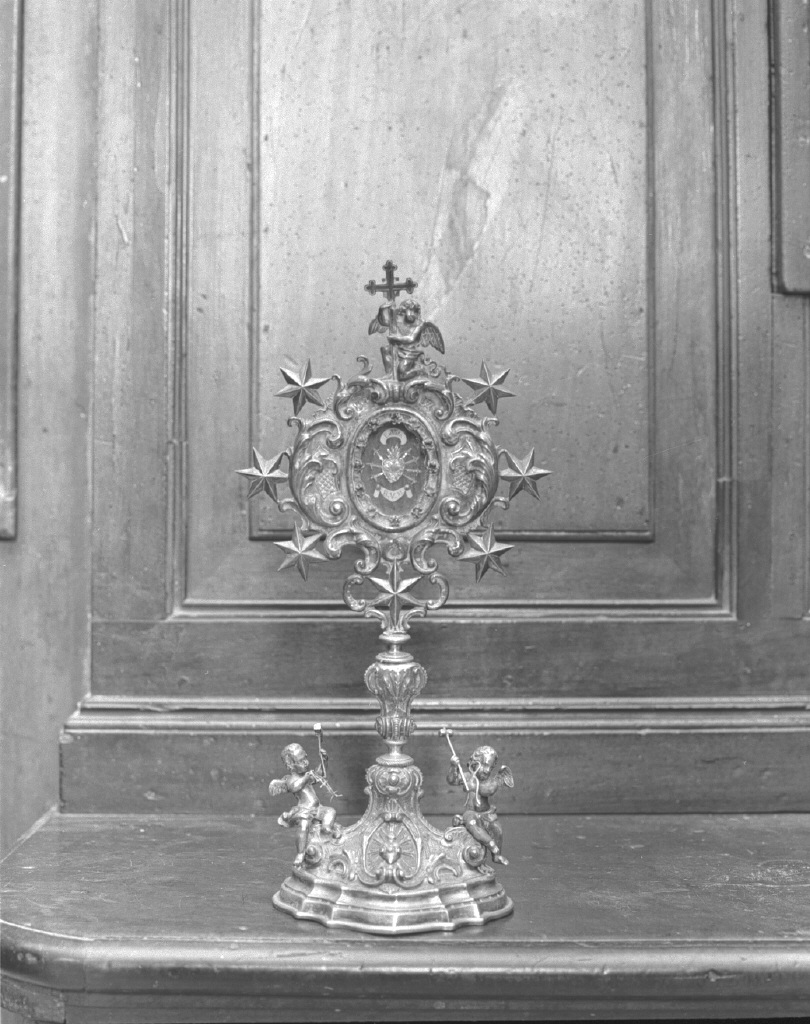 reliquiario - a ostensorio - bottega veneta (metà sec. XVIII)