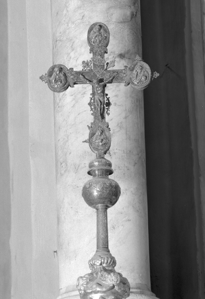 Cristo crocifisso (croce processionale) - bottega veneta (inizio sec. XVIII)