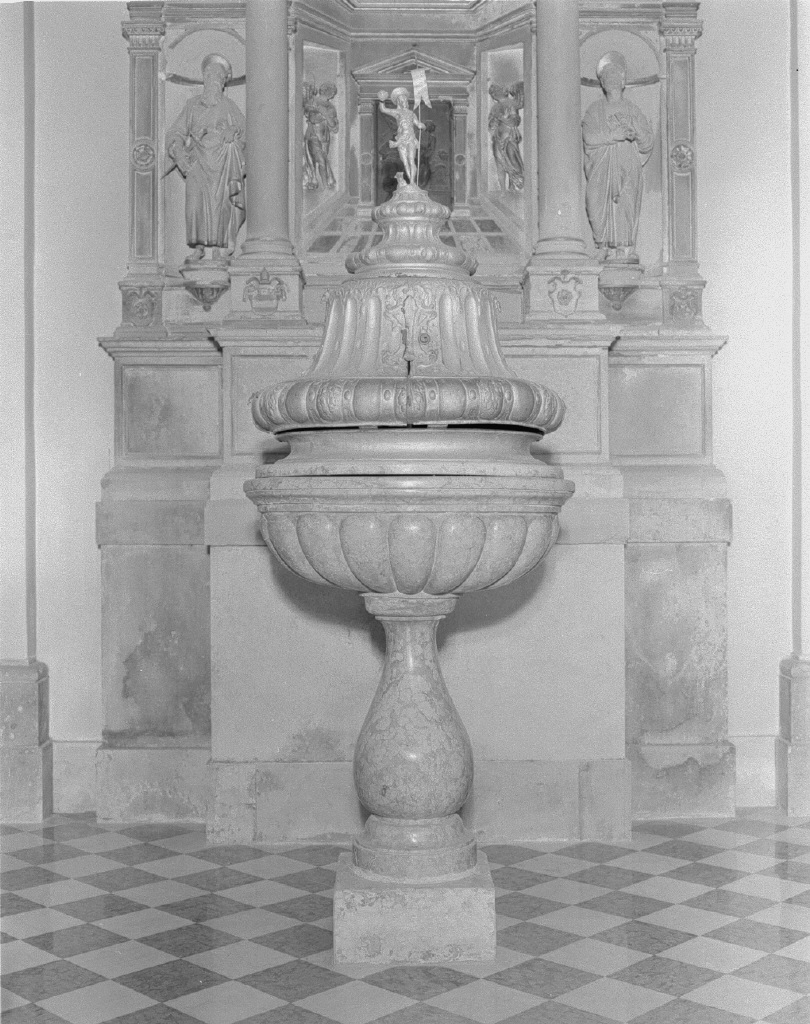 fonte battesimale - ambito veneto (sec. XVI)