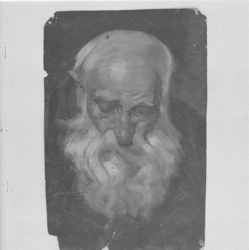 ritratto di vecchio (dipinto) di Naccari Aristide (fine/inizio secc. XIX/ XX)