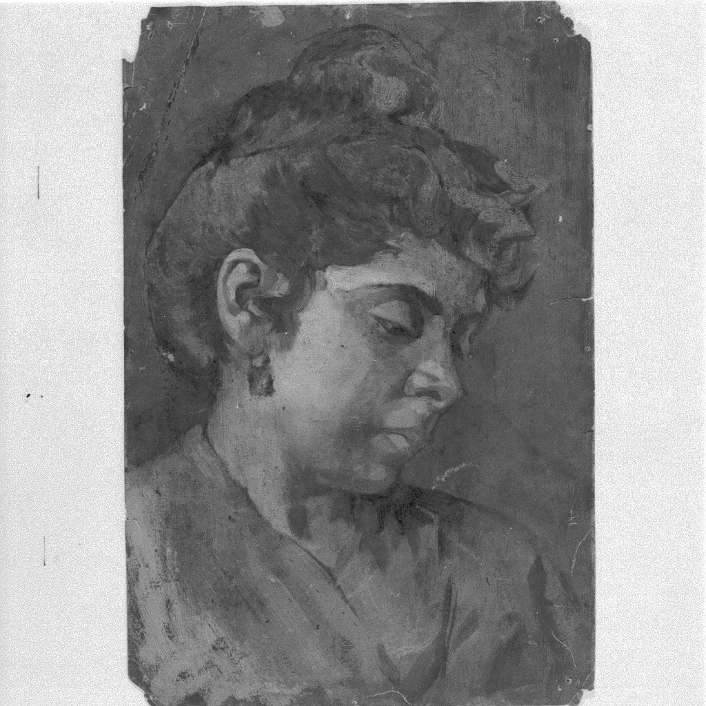 ritratto di donna (dipinto) di Naccari Aristide (fine/inizio secc. XIX/ XX)