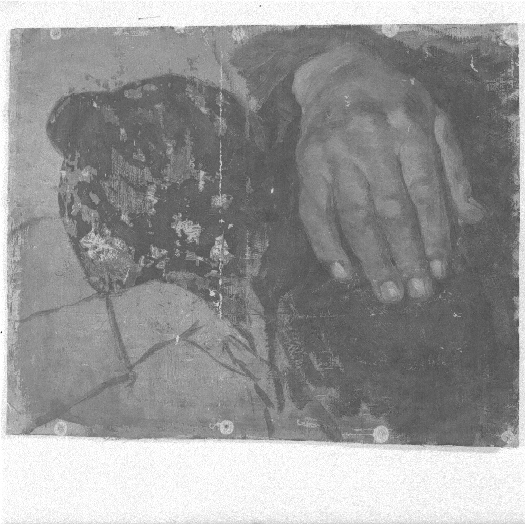 Studio della mano (dipinto) di Naccari Aristide (fine/inizio secc. XIX/ XX)
