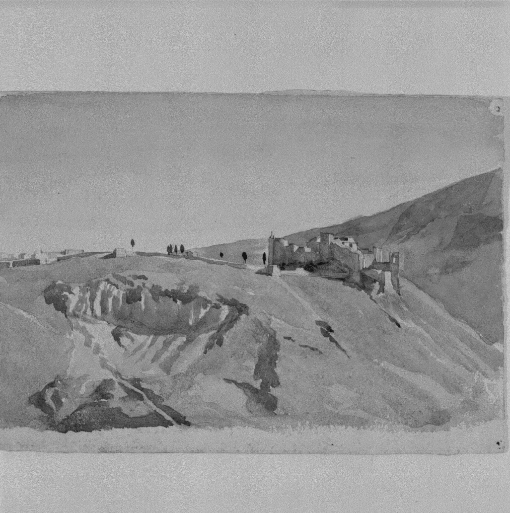 paesaggio montano (dipinto) di Naccari Aristide (fine/inizio secc. XIX/ XX)