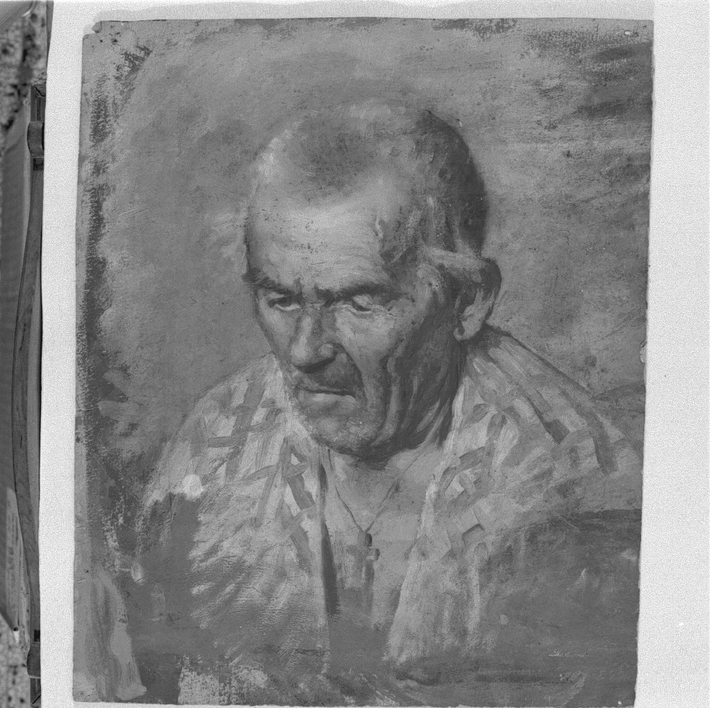 ritratto di vecchio pescatore, ritratto d'uomo (dipinto) di Naccari Aristide (fine/inizio secc. XIX/ XX)