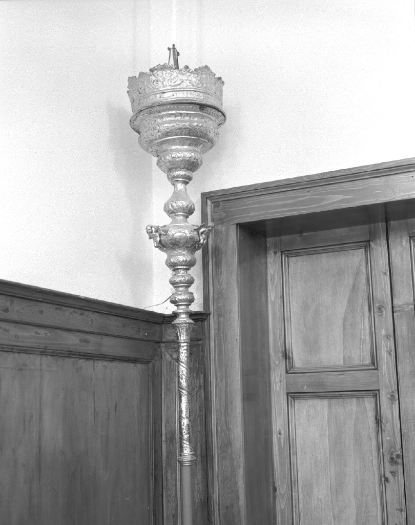 candelabro portatile - ambito veneto (prima metà sec. XIX)
