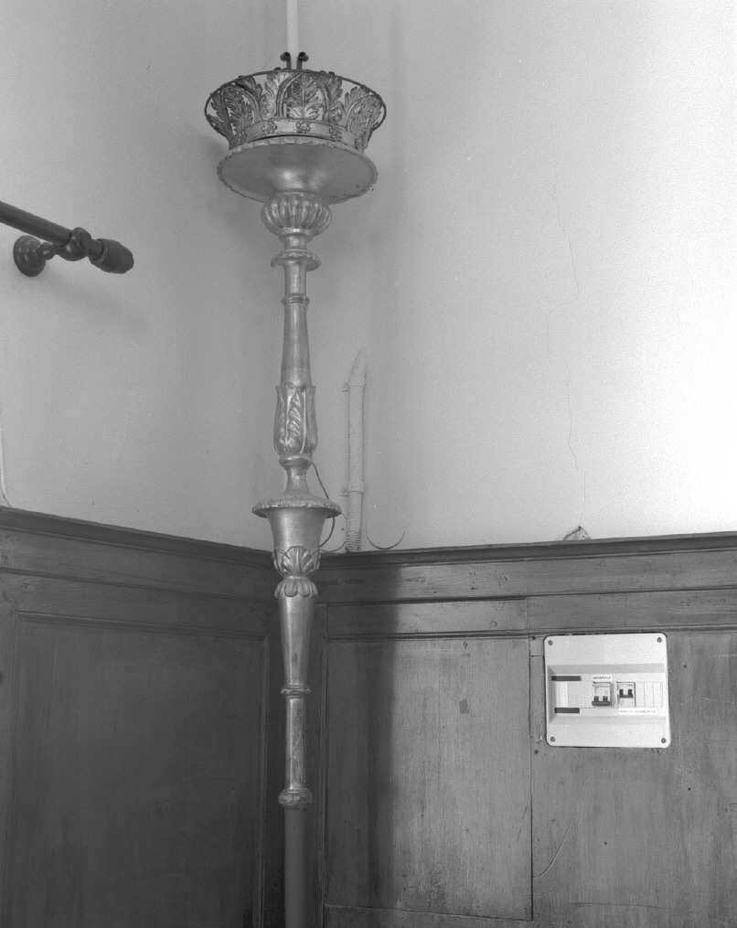 candelabro portatile - ambito veneto (prima metà sec. XIX)