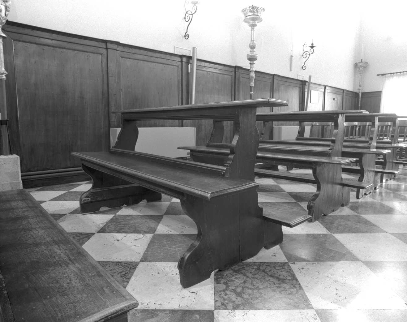 panca con inginocchiatoio - ambito veneto (prima metà sec. XIX)