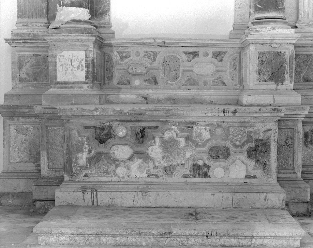 paliotto, elemento d'insieme - ambito veneto (sec. XVII)