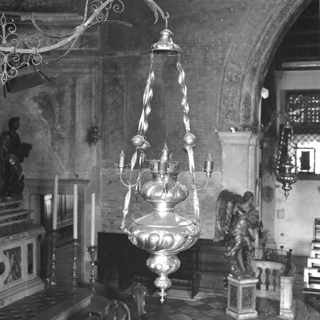 lampada pensile - ambito veneto (sec. XVIII)