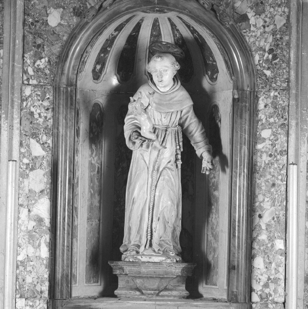 Sant'Antonio da Padova con il bambino (scultura) - ambito veneto (secc. XVII/ XVIII)