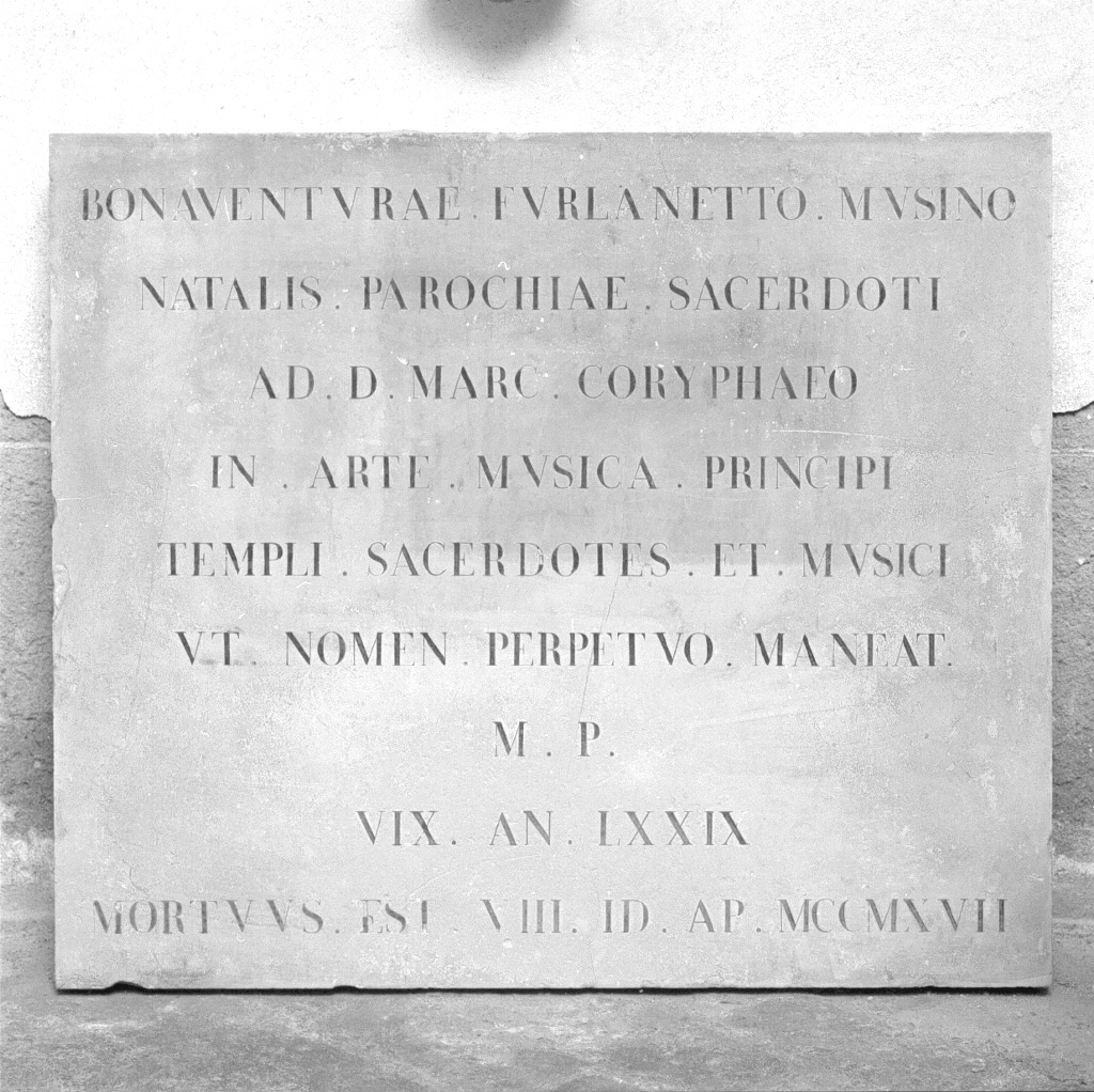 lapide - ambito veneto (sec. XIX)