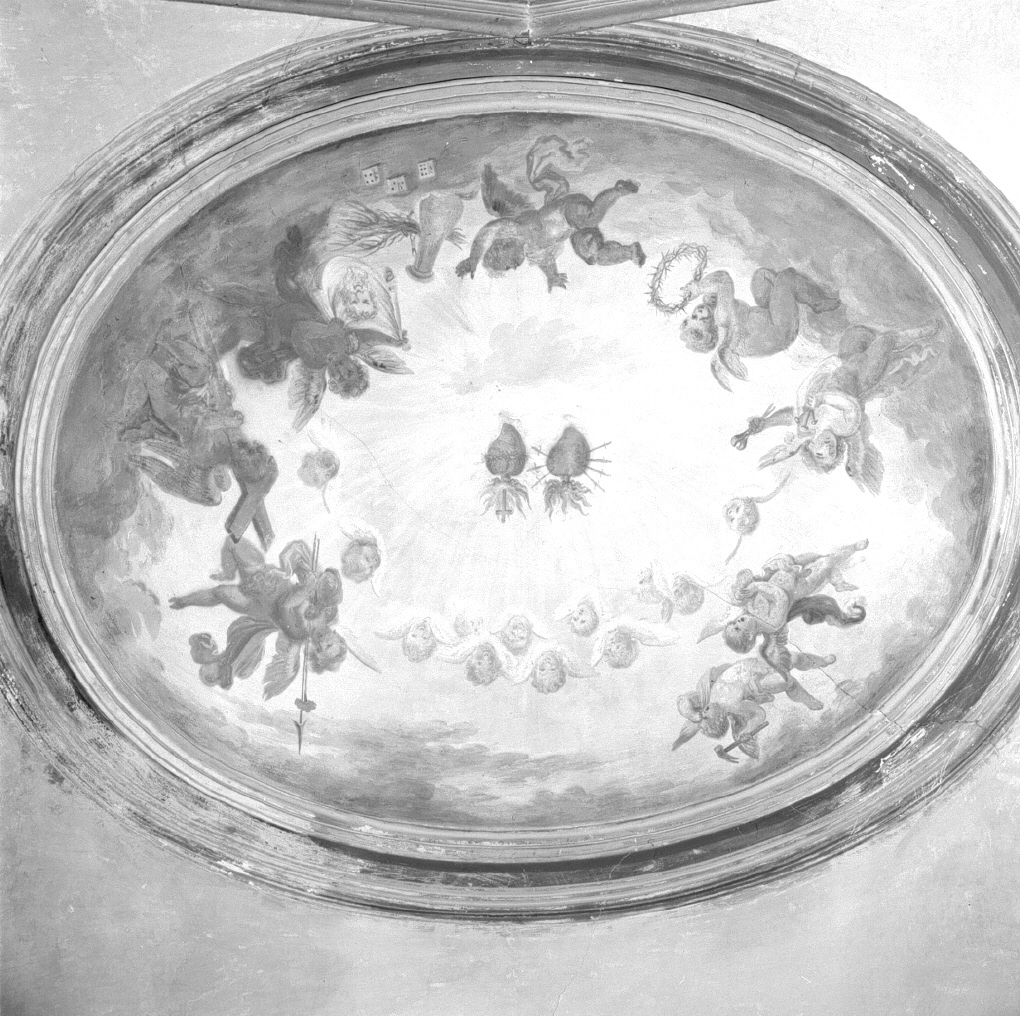 Sacro Cuore di Gesù e Sacro Cuore di Maria (dipinto) - ambito veneto (primo quarto sec. XIX)