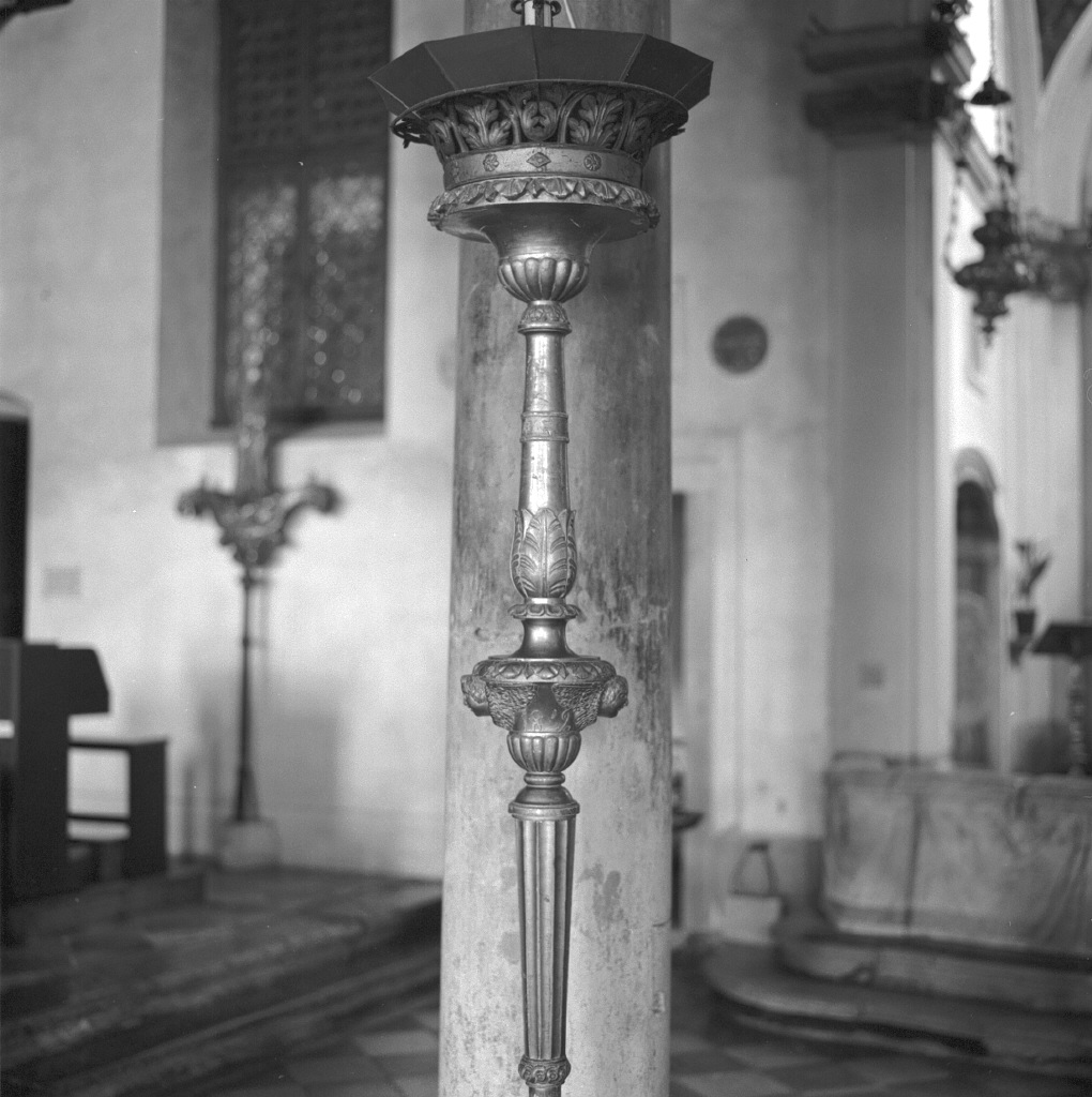 candelabro portatile - ambito veneto (sec. XIX)