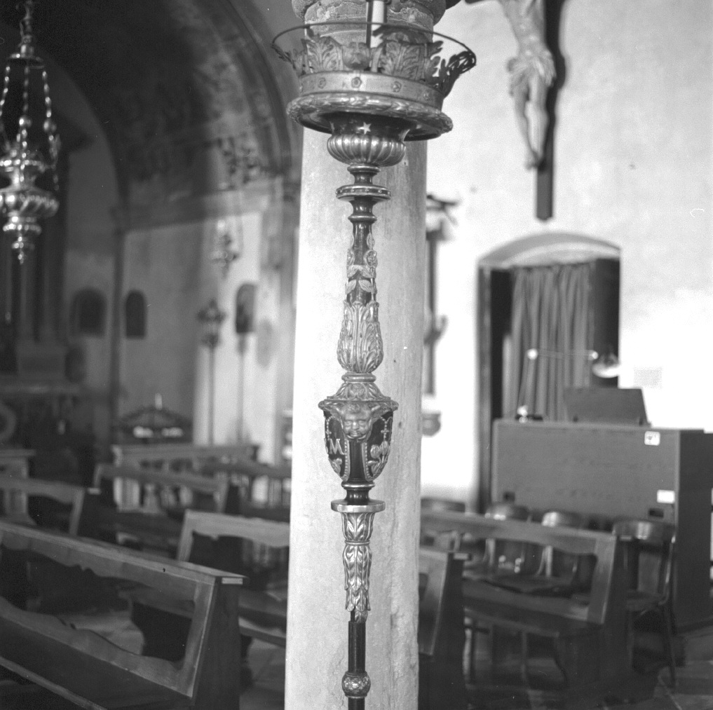 candelabro portatile - ambito veneto (sec. XIX)