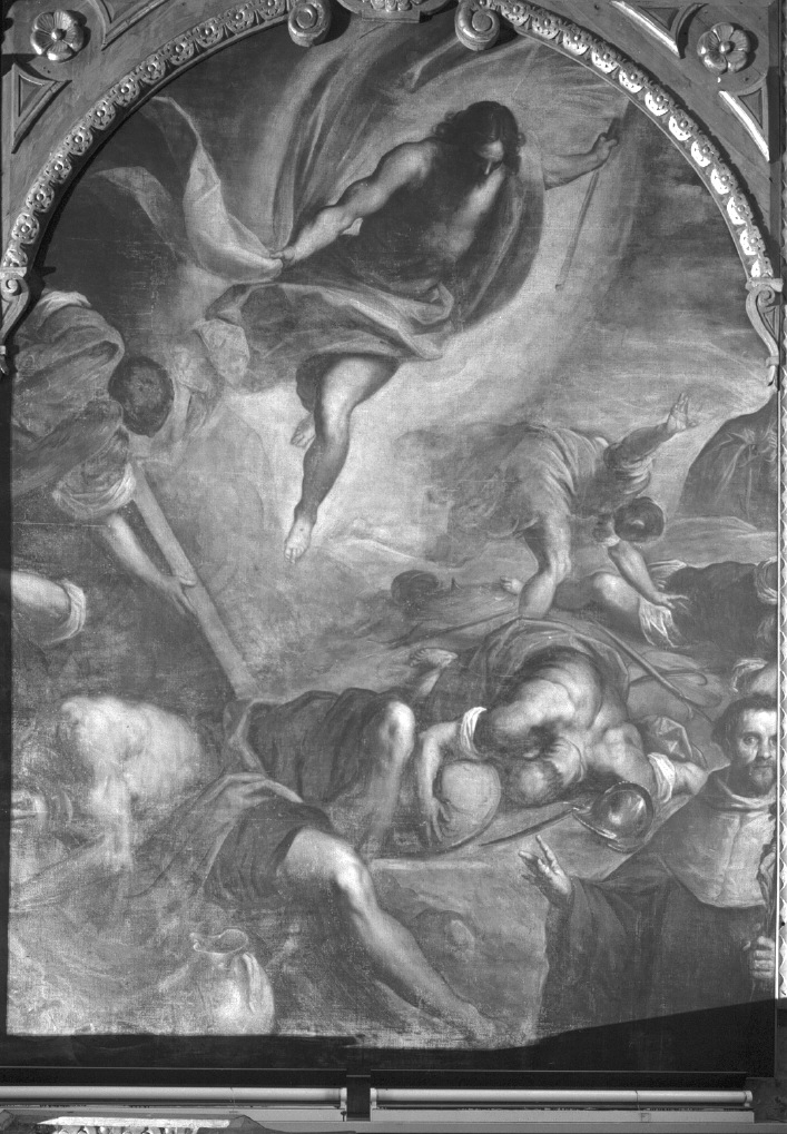 resurrezione di Cristo (dipinto) di Negretti Jacopo detto Palma il Giovane (secc. XVI/ XVII)